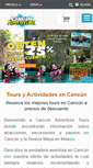 Mobile Screenshot of cancunadventure.com.mx